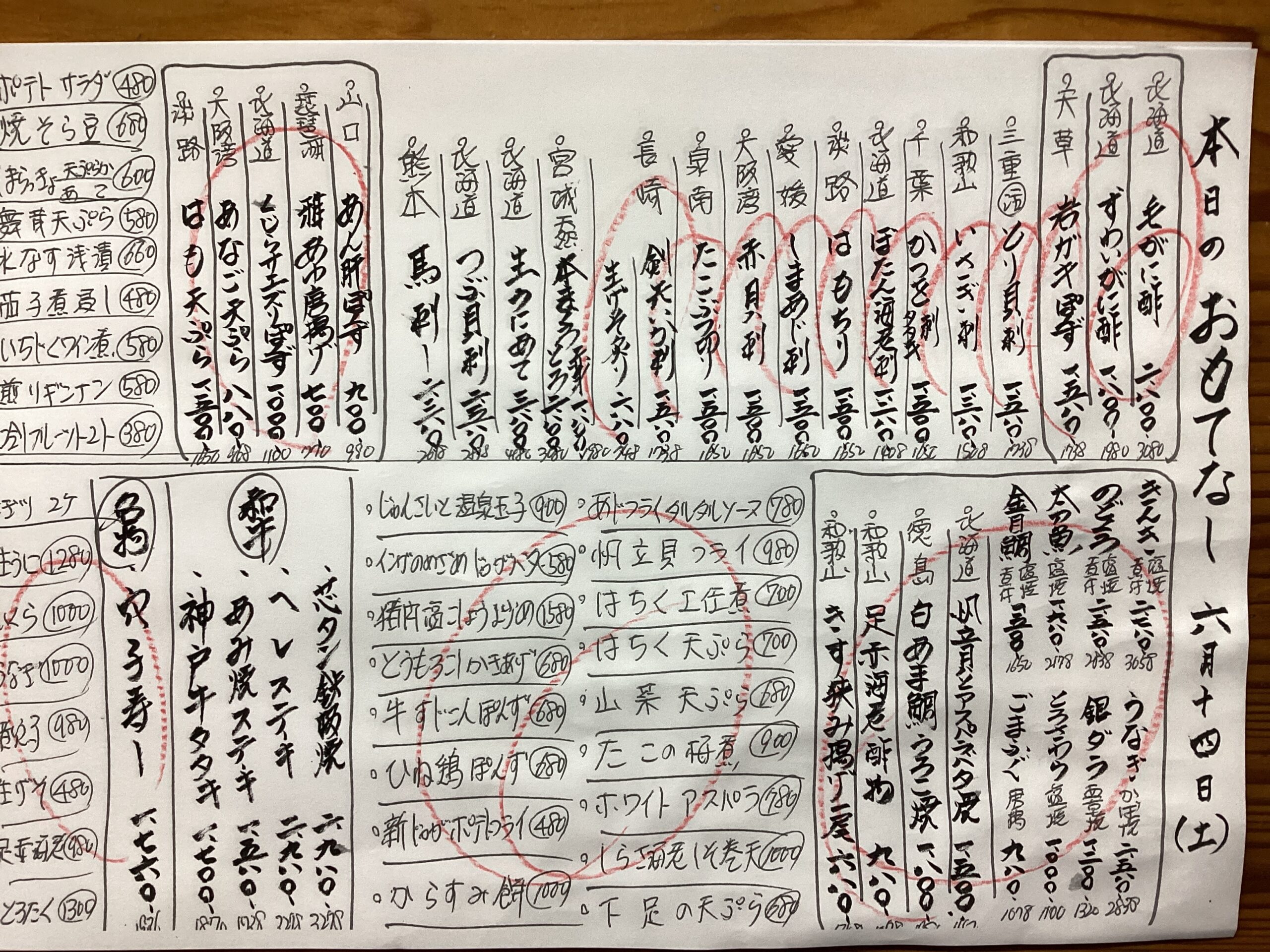 6月14日(土)おもてなし